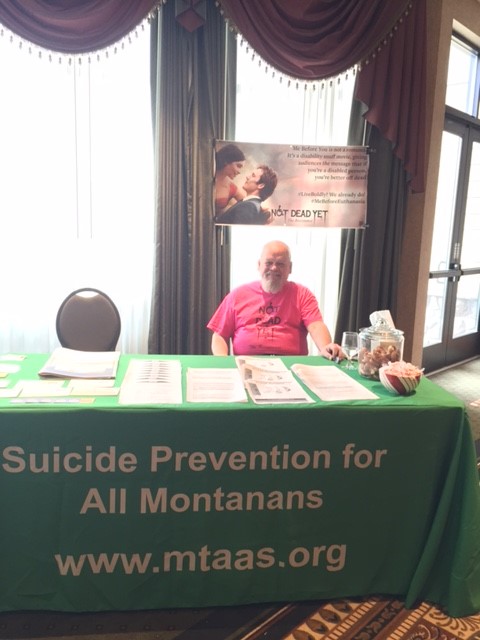 “Suicide Prevention for All” booth at 2016 Dem & GOP